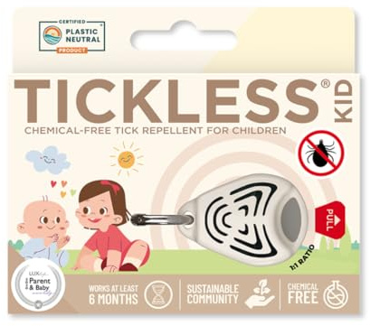 Tickless Baby - Ultraschall Zecken und Floh Abwehr für Kinder - Beige