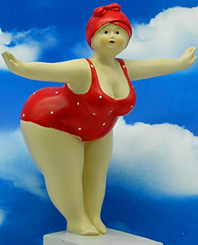 Pommerntraum ® | Dekorationsfigur Sammlerfigur üppige Maritime Badenixe mollige Badelady Nana Rubenslady Rubensfigur | Miss Sophie