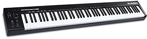 M-AUDIO Keystation 88 MK3 – MIDI Keyboard Controller mit 88 halbgewichteten Tasten für die Kontrolle über virtuelle Synthesizer und DAW-Parameter