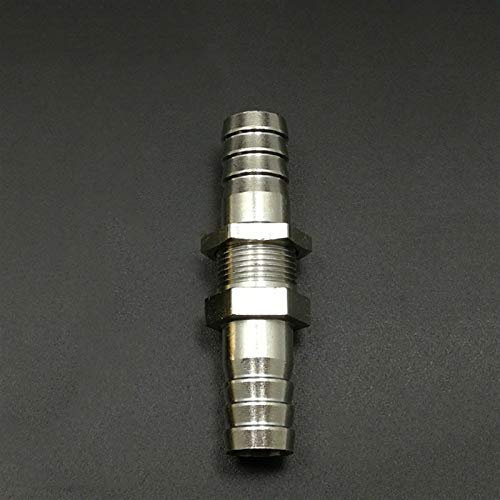 Geeyu ZHaonan- Messingschlauch, 6mm 8mm 10mm 12mm 14mm 16mm Schlauchkupplung Bulkhead Messing Barbed Rohr Pipe Fitting, Wasserschlaucharmaturen (Size : 12mm OD)