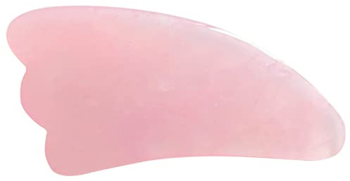 MINA HEAL Rosenquarz Gua Sha Gesichtsmassagegeräte für Facelifting Schaben Anti-Falten Anti-Aging Hautentgiftung und Verjüngung