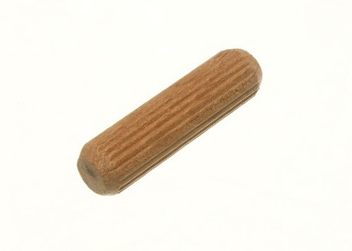 One Stop DIY 400 x Holzdübel aus Hartholz, geriffelt, geriffelt, M8 x 30 mm