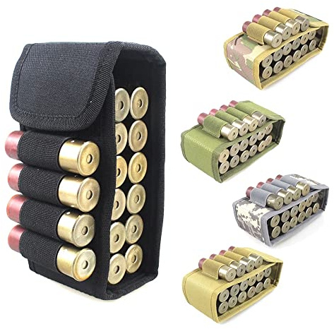 ACEXIER Tactical Airsoft Molle Magazine Pouch 16 Rotonda 12 Gauge 12GA Munizioni Portaconchiglie Militare Caccia Bandoliera Cartuccia del Sacchetto