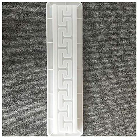 ZJCNHY Betonformen, 45 cm, muslimisch, traditioneller Gartenweg, Zement, 3D-Schnitzerei, starker Beton, Ziegelstein, rutschfest, klassische Fliesenform, Hellgrau