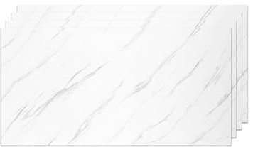 IZODEKOR Wandpaneele Marmoroptik 60x120 cm | Küchenrückwand Platte Wandpaneel | Pvc Wandverkleidung für Küche, Bad | Spritzschutz Küche | Wasserfest und Hitzebeständig | Ice Berg Grey