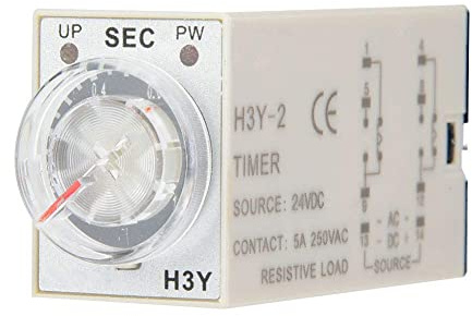 Relé de Tiempo 24 V CC Rele Temporizador 24 V H3Y-2 H3Y-4 CC Temporizador de Retardo Interruptor de Control de Tiempo 10S (10S)