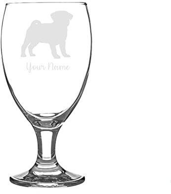 Personalised Pug Craft Beer Snifter Glass Animal Dog Gift for Him for Her