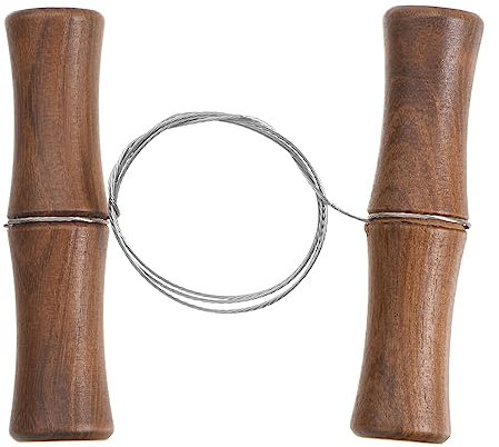 sourcing map Wire Clay Mud Cutting Tool Wire Clay Cutter Curly Cutoff Tool Cheese Dough Cutting Tools for Pottery Wheel Clay Ceramic Making, 24.41 Inch Red Silver