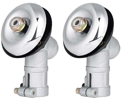 SEIWEI 2 testine per decespugliatore, 9 denti, ingranaggio da 26 mm, ricambio universale per decespugliatore a testa tonda per tosaerba