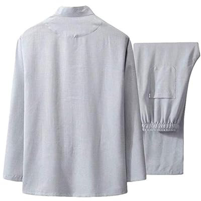 KEMKEY Damen-Kampfsport-Uniform, Tai-Chi-Anzug, chinesische Kung-Fu-Kleidung, Baumwolle, Wing-Chun-Kleidung, Zen-Meditation,B,3XL