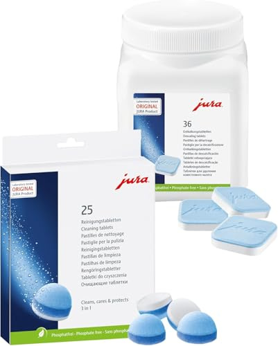 Jura Kombi Pack - 25 Reinigungstabletten + 36 Entkalkungstabletten