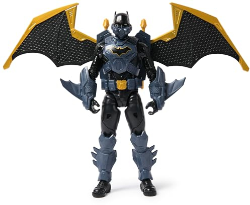 DC Comics, Action Figure Batman Adventures Night Sky, Alto 30 cm con Ali Espandibili, 17 Punti di Articolazione, 7 Accessori e Lancia Proiettili. Giocattoli per Bambini e Bambine, 3+ anni