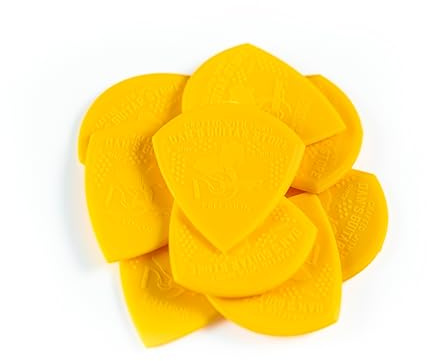 Dan's Guitar Store - 10-pack - 0.80mm Precision Pick - Grippy Lightweight High-Visibility Plectrums for Professionals