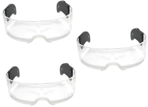 GALPADA 3 Stk Party-Glow-Brille leuchtbrille leuchtgläser Leuchtende Freizeitbrille party glasses lustige Partybrille weihnachtsgläser beleuchten tanzende Requisiten Brillenstütze Plastik
