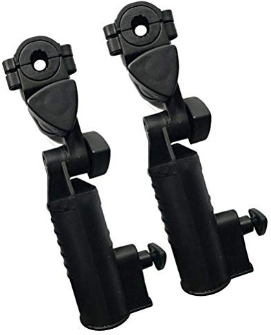 Umbrella Holder Golf, 38 * 12 * 6 Umbrella Holder Adjustable Clamp Stand Universal Black Cart Umbrella Holder for Cart Baby Stroller Wheelchair (Black)