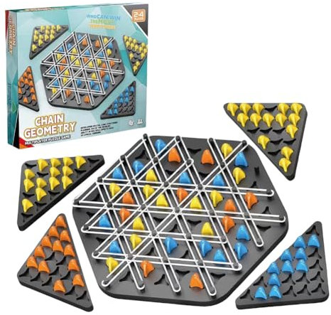 Geometric Chess Game,Select Chain Triangle Chess Game,Chain Triangle Chess,Triangle Game Rubber Band Game,Elastic Band Game,Triangle Board Game,Intellectual Chess Board,Family Games