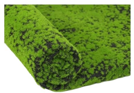 Kunstrasen 1 m x 1 m, künstliches Moos, Rasen, Grasland, Kunstrasen, Gartenteppich, Außenboden, DIY-Dekoration, passend for Zuhause, Bars, Geschäfte, Wanddekoration Kunstrasen Outdoor(Green2)