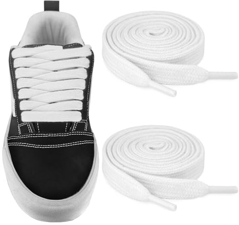 NDTEZUGT Cordones de 10 mm para Vans Old/Knu Skool Classic Skate Zapatillas