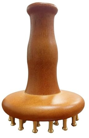 KANLVU Latón Cepillo De Masaje Meridian Brush Masajeador Celulitis Cepillo Meridian para La Desintoxicación del Cuerpo, Alivio del Dolor, Relajación Corporal Completa(29 Nail - Set of 4)