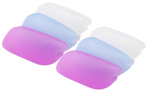 SHERCHPRY 6 Fundas de Silicona para Cepillos de Dientes Portátiles, Protectores Compactos que Mantienen Seco el Cepillo para Uso en Viaje y Hogar