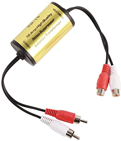 Generic Amplificatore Audio Stereo Anti-interferenza Filtro Soppressore di Rumore Isolatore di Rumore del Circuito di Terra Circuito di Rilevamento del Unico Materiale in Rame Previene i Cortocircuiti