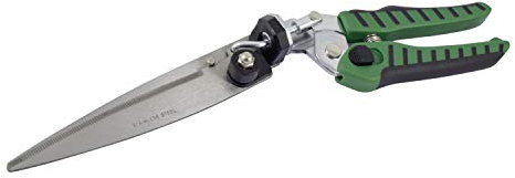 Ferrestock TH-1 Tijeras de Hierba Corte Recto Mango Aislado, Hoja de Acero Inoxidable Dentada de 135mm, para Usar con una Mano