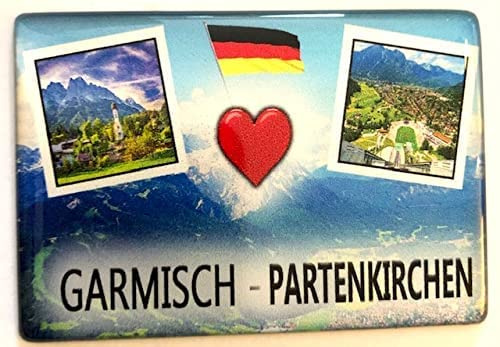 Garmisch Partenkirchen Magnet Oberbayern Deutschland Souvenir Garmisch Partenkirchen Kühlschrankmagnet