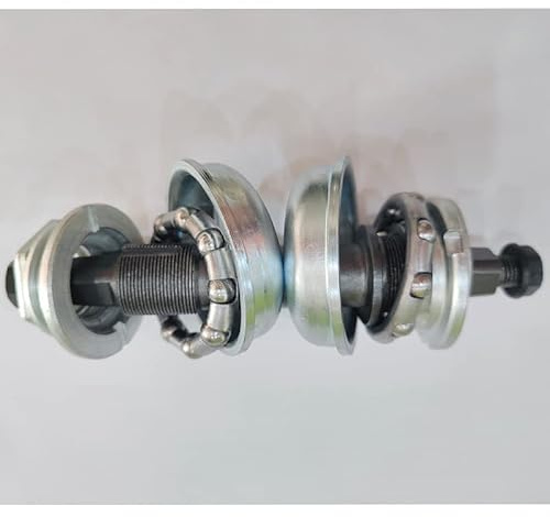 DONSP1986 2 Cup Bike Conversion Bottom Bracket Set, Bicycle Bottom Cup Ball Bearing Kit and 128mm Axle
