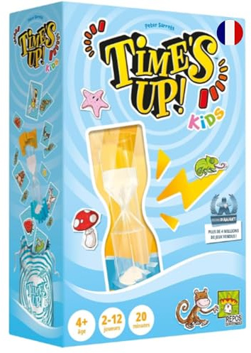 Asmodee Repos Production Time's Up Kids Grand Format - Brädspel - Kortspel - Stämningsspel - Barn från 4 år - 2 till 12 spelare - 20 Min - Svensk version