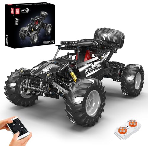 Mould King Bigfoot Climbing Car Building Kit, Remote Control Buggy Off-Road Racing Car Toy Building Blocks Set for Adult (1016+ Pieces)