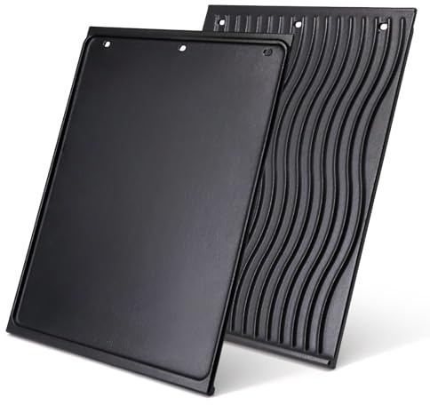 Adviace 56041 56040 Plaque de Cuisson réversible en Fonte pour Barbecue Napoléon Prestige 500 Prestige Pro 500 Lex 485 605 730