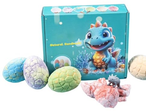 Set di 6 palline di sale da doccia, detergente per il corpo, set di bombe da bagno per bambini, palline da bagno per spa, divertente esperienza in bagno, per ragazzi, casa, viaggi, hotel