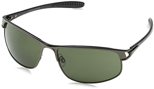 Eyelevel Men's Toronto Toronto Wrap Sunglasses 60, Gun/Green