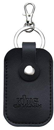 King of Flash Chiavetta USB portatile da viaggio, custodia per 1 chiavetta USB con gancio portachiavi, colore: nero