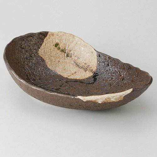 Kairagi Ryashi Iwashi Bowl [12.8 x 8.0 x 3.4 inches (32.3 x 20.3 x 8.7 cm), 29.1 oz (840 g), Planting Bowl] [Restaurants, Ryokan, Japanese Tableware, Restaurant, Commercial Use]