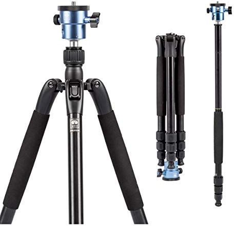 SIRUI VHD-2004 Trépied de caméra vidéo en Aluminium avec vis de Montage 3/8 , Tête sphérique Professionnel pour appareils Photo Reflex numériques Caméscopes vidéo Capacité de Charge jusqu'à 15kg