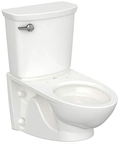 American Standard 2882107.020 Glenwall VorMax Wall-Hung Elongated Toilet with Left Hand Trip Lever, 1.28 gpf, White