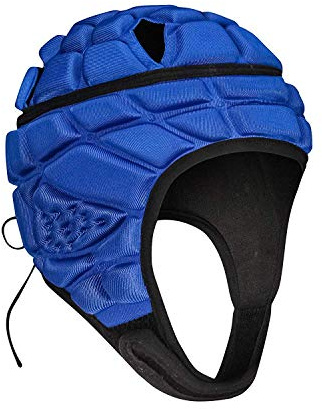 DGYAO Rugby Headguard, Kids Boys Protective Headgear, Padded Gear Helmet For Head Protection Blue YS