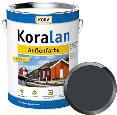 KORA KORALAN AUSSENFARBE - 0.75 LTR (RAL 7016 ANTHRAZITGRAU)