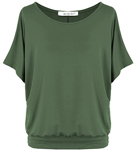 Van Der Rich ® - Överdimensionerad T-shirt med fladdermusärmar - dam