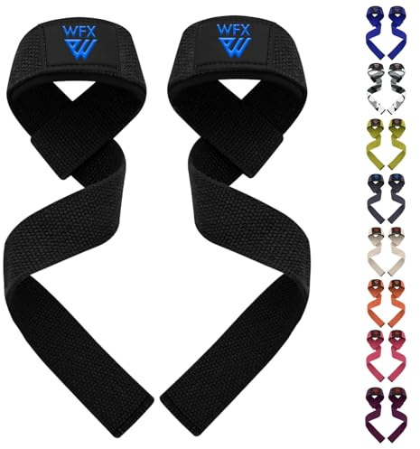 WFX Tyngdlyftningsremmar Handledsstöd Vadderat Neopren Gym Crossträning Handstång Tyngdlyftningsremmar Fitness Bodybuilding Power Training Grepp Death Lift Män Kvinnor