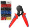 vvhippo Crimpzangen Aderendhülsen Set, Kabelschuhe Set mit Zange 1250 stück Kabelschuhzange Crimpzange Aderendhülsen Zange 0,25-10 mm² Ergonomischer Griff Crimp Tool
