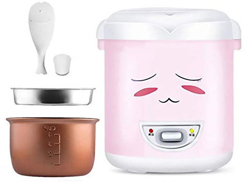 Mini 1L Rice Cooker and Steamer - Portable Multifunction Cooker Pot for 1-2 People - Perfect for Home, Office, Dormitory, and Travel