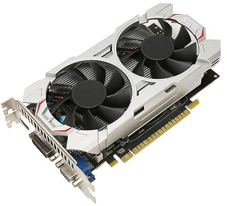 VBESTLIFE GTX1050Ti - Tarjeta gráfica de 4 GB, DDR5, 128 bits, PCI Express 2.0 16X, 850/3800 MHz, 2560 x 1600, tarjeta de video para juegos de PC con puertos HDMI, DVI y VGA (GTX1050Ti 4GB DDR5