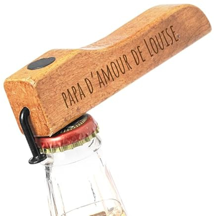 Ma Fabrique Perso - Décapsuleur en Bois - Clou - Personnalisable