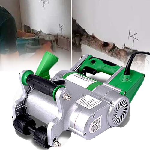 YXFAZPP Wall Groove Cutting Machine 25mm+35mm Electric Wall Chaser Groove Cutting Machine Concrete Cutter Notcher Groover Slotting Machine Large (110V)
