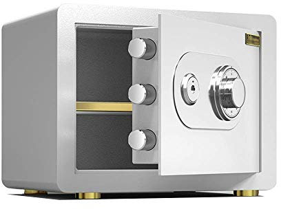 Cassaforte cassaforte resistente al fuoco impermeabile cassaforte meccanica 25/30 cm con chiave serratura meccanica comodino manuale nel Wardr (colore: nero, dimensioni: 30 cm) sicuro