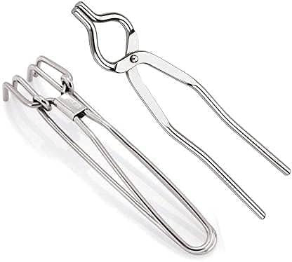 Stainless Steel Wire Tong Pincers Set Heavy Duty Kitchen Tool Utility Pakkad Cooking Utensils- Pack Of 2 Pcs