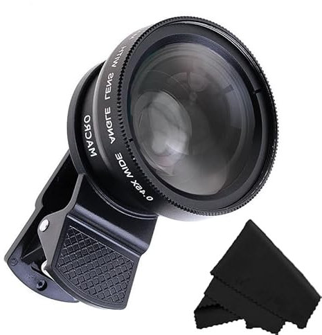 Micro-Macro Lens Set 0.45x Wide-Angle Lens Mobile Phone Lens High Magnification Camera Lens Mobile Phone Lens Stable Image Wide-Angle Lens