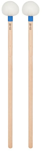 BESPORTBLE 2 Baguettes Batterie En Bois Avec Tête En Feutre Drumstick D'Instrument De Percussion Pour Timbales Accessoire De Batterie Pour Pratique Concert Et Remplacement